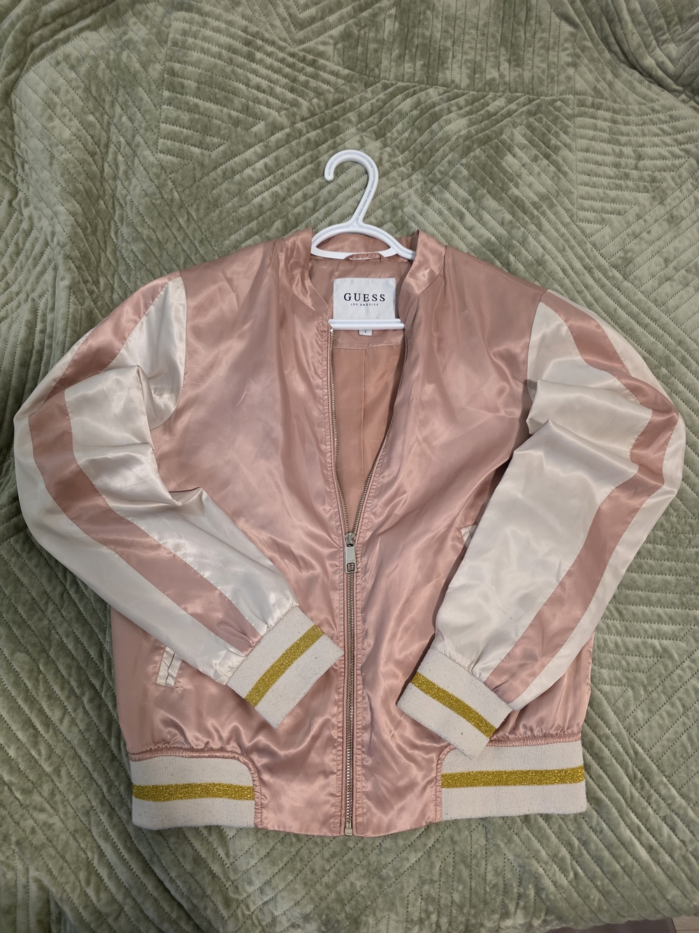 Guess Varsity Jacket Pink